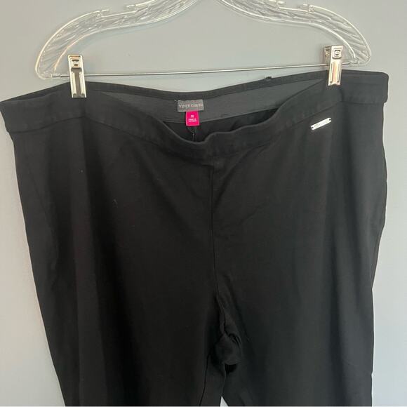 Vince Camuto Black Pull On Dress Pants Women's Plus Size 3X Elastic Waist - Picture 3 of 5